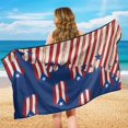 thumbnail image 5 of Bulopur Puerto Rican Flag Front Car Seat Cover Towel for Men Decorative Car Seat Protector with Storage Bag for Vacation Running Portable Fit SUV Sedan Truck 1pcs, 5 of 7
