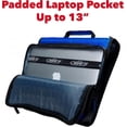 thumbnail image 4 of Case-it The Universal Zipper Binder - 2 Inch O-Rings - Padded Pocket That Holds up to 13 Inch Laptop/Tablet - Multiple Pockets - 400 Page Capacity - Comes with Shoulder Strap - Jet Black LT-007, 4 of 8
