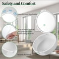 thumbnail image 3 of TIHYWR Retainer Case,Denture Case Cute Mouth Guard Case Container Storage Racks,Orthodontic Aligner Case With Mirror and Ventilatio,Light Green Flower, 3 of 7