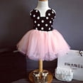 thumbnail image 3 of Fortune Petite Fille Princesse Robe Polka Dot Imprimer Sling Robe Maille TuTu Robe, 3 of 5