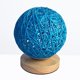 thumbnail image 5 of Lámpara de mesa con bola de ratán y luz nocturna con atenuación creativa, luces decorativas rurales para dormitorio infantil (azul, lámpara con atenuación USB), 5 of 7