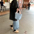 thumbnail image 3 of Women Contrast Color Shoulder Bag Lady Stitching Small Shopping Underarm Bag, 3 of 6