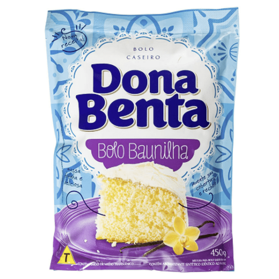 Dona Benta Vanilla Cake Mix 15.87oz | Pack of 2 | Mistura para Bolo Baunilha