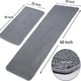 thumbnail image 3 of Shaggy Runner Rug and Mat, Non-Slip Absorbent Kitchen Rug Runner Mat Doormat Set, 3 of 8