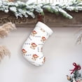 thumbnail image 6 of Salouo Corgi With Santa Claus Hat Print Christmas Stockings,Large Xmas Stocking Set of 1 Holiday and Farmhouse Stocking for Christmas Holiday Party Decoration(17.7*11 Inch), 6 of 7