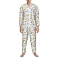 thumbnail image 3 of Sikiie Squirrel In The Forest Mens Pajama Set, Soft Warm Long Sleeve Sleepwear, Cozy Button-Down Pjs for Men-X-Large, 3 of 7