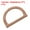 Yellow, variant on Uxcell 4.7" Wood Purse Handles D Shape Handbag Replacement for DIY Making, 4Pack Brown