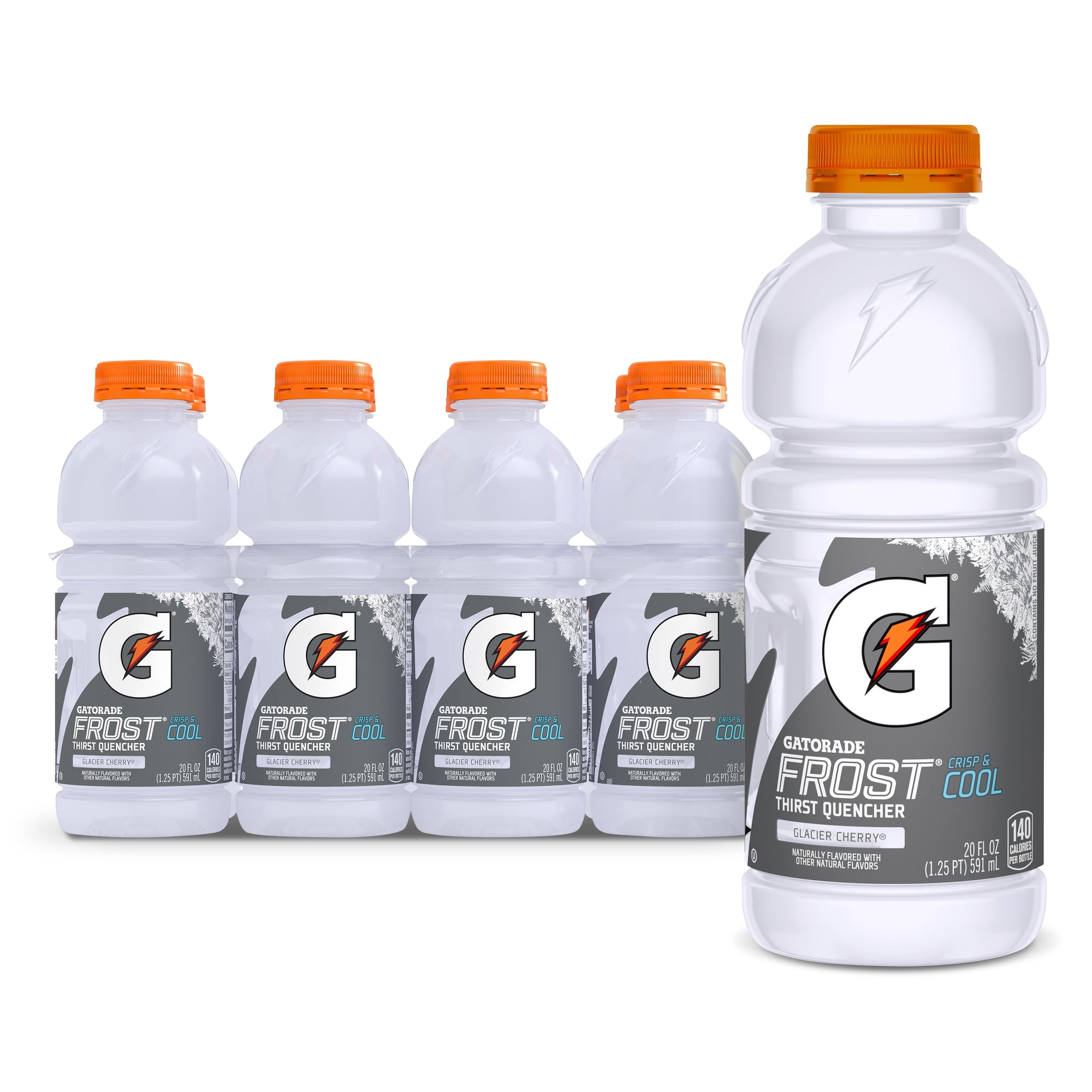 Gatorade Thirst Quencher Electrolyte Sports Drink, Frost Glacier Cherry, 20 fl oz, 8 Count Bottles