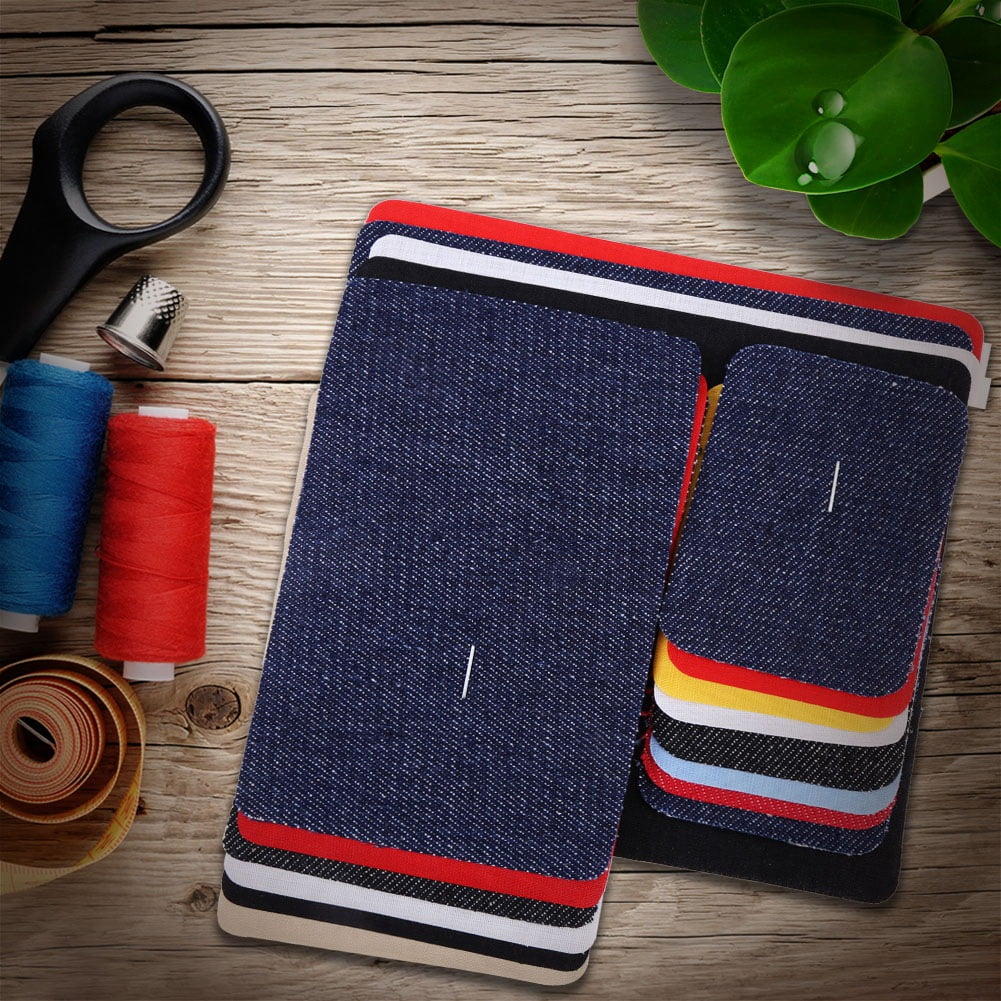 Ccdes Mending Patches,18Pcs Assorted Iron on Jean Mending Patches Repair Kit for Cloth Jeans Hats, Iron on patches