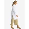 thumbnail image 3 of Jessica London Women's Plus Size Linen Mega Tunic, 3 of 5