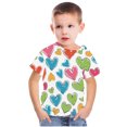 thumbnail image 4 of Sakmal Kids Clothes Under $5 Cute Short Sleeve Crew Neck 3-14y Graphic Tops For Kids Boys And Girls 3-8, 4 of 5