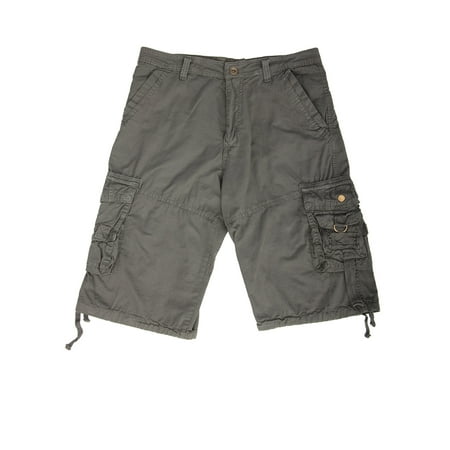 SAYFUT Men/ Women's Vintage Paratrooper Style Cargo Shorts Side Pocket Whit Belted Short (Best Short Weave Styles)