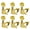 Gold 6R, variant on Yihuala 6Pcs Guitar String Tuning Pegs 3R+3L Tuner Machine Heads 1:14 Ratio Guitar Tuning Tuners Head Replacement with Screws