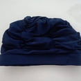 thumbnail image 2 of Soidarity Gorro de piscina transpirable, gorro elástico y cómodo, gorro de natación elástico a la moda Traje de baño Azul marino, 2 of 6