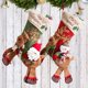 thumbnail image 3 of Medias de Navidad de 17 pulgadas, calcetines de felpa 3D, bolsas de regalo para niños con adorno de muñeco de nieve de Santa, muñeco de nieve Feliz Sencillez, 3 of 5