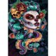 thumbnail image 1 of Pintura de diamante (DE9179) Reina de Halloween Cuadro de diamantes de imitación redondo completo 30x40cm 40x50cm Hugtrwg Para estrenar, 1 of 1