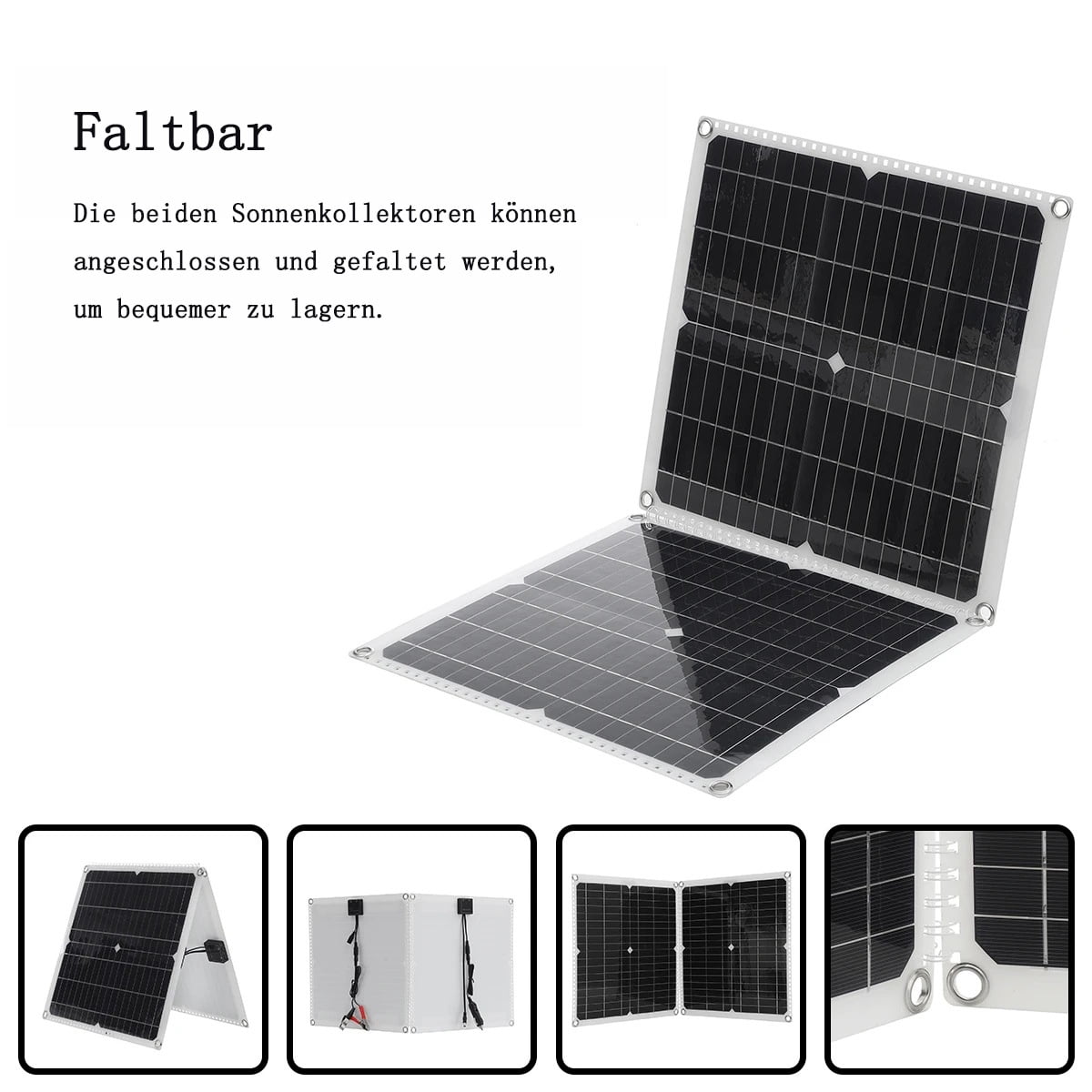 Solar Panel Kit 50W 12V, Solar Battery Charger Maintainer for Boat Car RV Motorcycle Marine Automotive