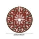 thumbnail image 3 of Falda de árbol de Navidad lavable | Alfombra de poliéster de 59 cm | Decoración navideña multicolor con estampado de alta definición de pelo corto | Tela suave y duradera | Apto para árboles, 3 of 6