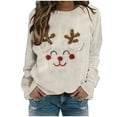thumbnail image 7 of Neewe Women's Oversized Sweatshirt Christmas Crewneck Long Sleeve Casual Loose Pullover Tops, 7 of 7