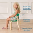 thumbnail image 5 of ECR4Kids Bentwood Table and Curved Back Chair Set, Kids Furniture, Contemporary, 5-Piece, 5 of 9