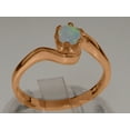 thumbnail image 3 of LBG British Made 14k Rose Gold Natural Opal Womens Promise Ring - 33 size options - Size 8.75, 3 of 5