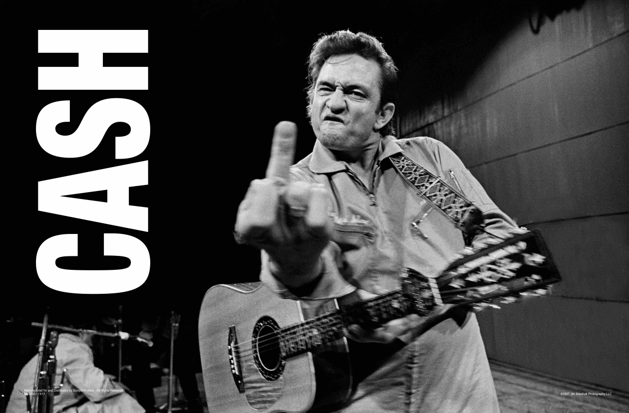 Johnny Cash - Cash Poster - 17" x 11" - Walmart.com