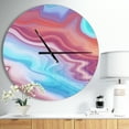 thumbnail image 2 of Designart 'Abstract Marbled ' Modern wall clock, 2 of 3