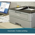 thumbnail image 4 of Brother Compact Monochrome Laser Printer, HL-L2350DW, Wireless Printing, Duplex Two-Sided Printing, Built-in Wireless, 32ppm, 250-sheet, Grey & Black - Bundle with Mazepoly Printer Cable, 4 of 7