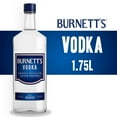 thumbnail image 2 of Burnett's Vodka, 1.75 L PET Bottle, 40% ABV, 2 of 8