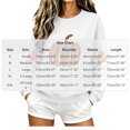 thumbnail image 3 of Womens Thanksgiving Sweatshirts Pumpkin Crew Neck Oversized Maple Leaf Pullover Casual Fall Winter Long Sleeve Top, 3 of 6