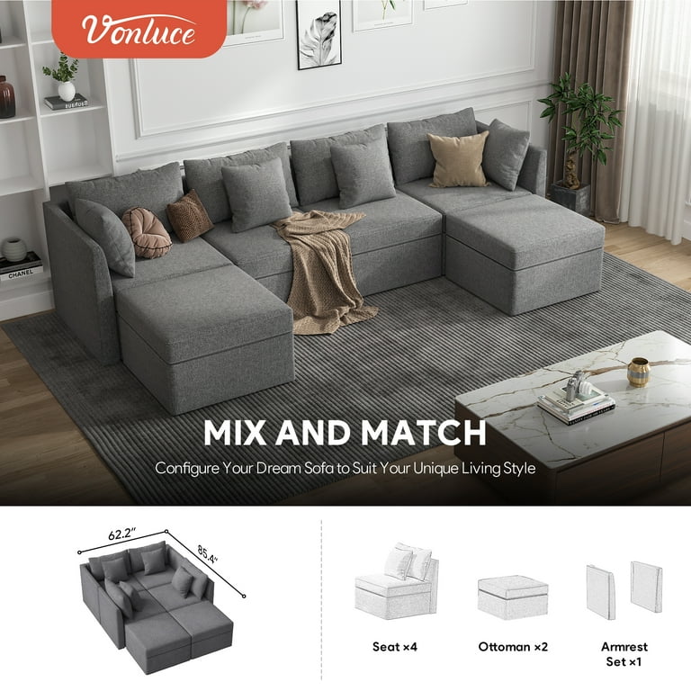 Lovesac modular sectional sofa dark gray discount