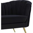 thumbnail image 6 of Homestock Vintage Vogue Black Velvet Chair, 6 of 10