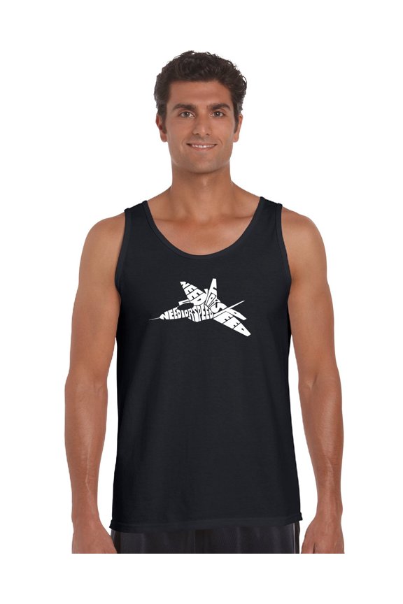 Men's Word Art Tank Top - FIGHTER JET - NEED FOR SPEED