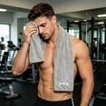 thumbnail image 3 of Microfiber Gym Sweat Towel - Absorbent, Quick-Drying Sports Towel for Fitness, Yoga, Running, and Cycling, 3 of 5