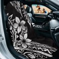thumbnail image 3 of XYZCANDO Car Towel Cushion Cover Washable Car Seat Towel Cover for Hiking Swimming, Towel Car Seat Cover Lightweight, Black Flowers, 3 of 11