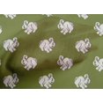thumbnail image 4 of oneOone Organic Cotton Voile Fabric Rabbit Block Print Fabric By Yard 42 Inch Wide, 4 of 4