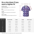 thumbnail image 5 of Kdxio Men's Hawaiian Shirt for Men Short Sleeve Shirt Skull Flower Summer Casual Holiday Beach Button Down T-Shirts, 5 of 5