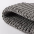 thumbnail image 5 of Gorros de punto de cachemira para mujer, gorro de punto de Color sólido para adultos, gorro grueso cálido para exteriores, otoño, 5 of 5