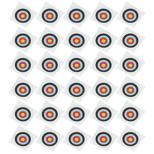 Archery Target Paper, 60cm Standard Specifications Practical Shooting Practice Target Paper 30 Pack For Competition