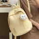 thumbnail image 4 of Mini mochila para mujer, pequeña bolsa de viaje colorida para verano preppy | Estilo universitario ligero de moda, 32x26cm, tirantes ajustables, duradero y resistente al agua, incluye colgante de, 4 of 7