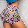 thumbnail image 3 of KLL Cartoon Donuts Pattern Workout Shorts for Women Scrunch Short Gym Yoga Running Sport Active Exercise Fitness Shorts, 3 of 8