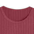 thumbnail image 4 of Brondbend Mens Pullover Mens Sweatshirts Crew Neck Long Sleeved Tops Solid Color Fashion Oversized Blouse School Workout Fall Winter Wear Wine, 4 of 6