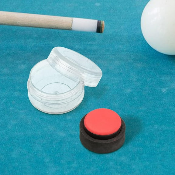 lacooooppia Pool Cue Chalk Fine Texture Sports Portable Tournament Use for Club Bar Home Red