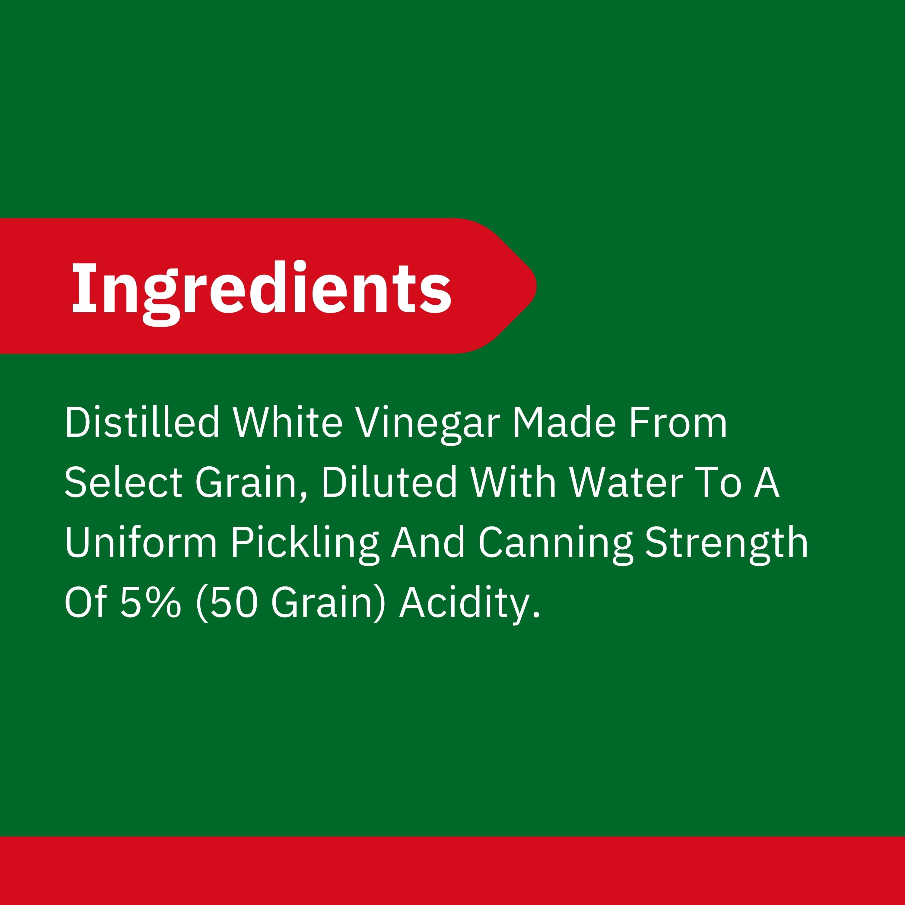 Mrs. Wages Pickling and Canning Vinegar, 5% Acidity Distilled White Vinegar for Homemade Pickles and Preserves, 1 Gallon Bulk Jug for Large Batch Canning