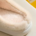 thumbnail image 6 of Penkiiy Warm Slippers for Women Women's Thermal Slippers Soft And Comfortable Furry Warm Fleece Lined Slippers With Non-slip Grippers, Women's Home Bedroom Slippers White Slippers, 6 of 7