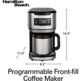 thumbnail image 3 of Hamilton Beach 12-Cup Front Fill Thermal Coffee Maker in Black, 3 of 8