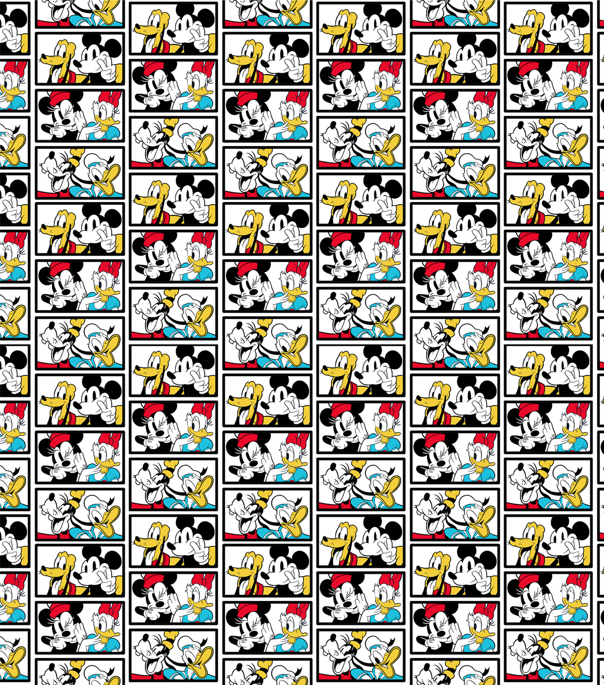 Springs Creative 18" x 21" Cotton Mickey and Friends Tile Precut Sewing & Craft Fabric, Multi-color - image 2 of 3