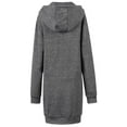 thumbnail image 2 of Chrisuno Womens Hooded Sweatshirt Tunic Oversized Zip Up Hoodie Pockets Grey 3XL, 2 of 5