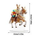 thumbnail image 5 of YWIYIUD Easter BunnyEggs Decorations Spring Easter Centerpieces 2D Flat Acrylic BunnyEgg Flower Figurines Table Ornament for Farmhouse Home Kitchen Easter Party,Birthday Gifts, 5 of 8