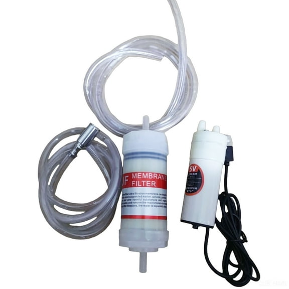 Outdoor Hiking Camping Water Filter Portable Emergency Drinking Device  5 Volts Electric Water Puming Kit